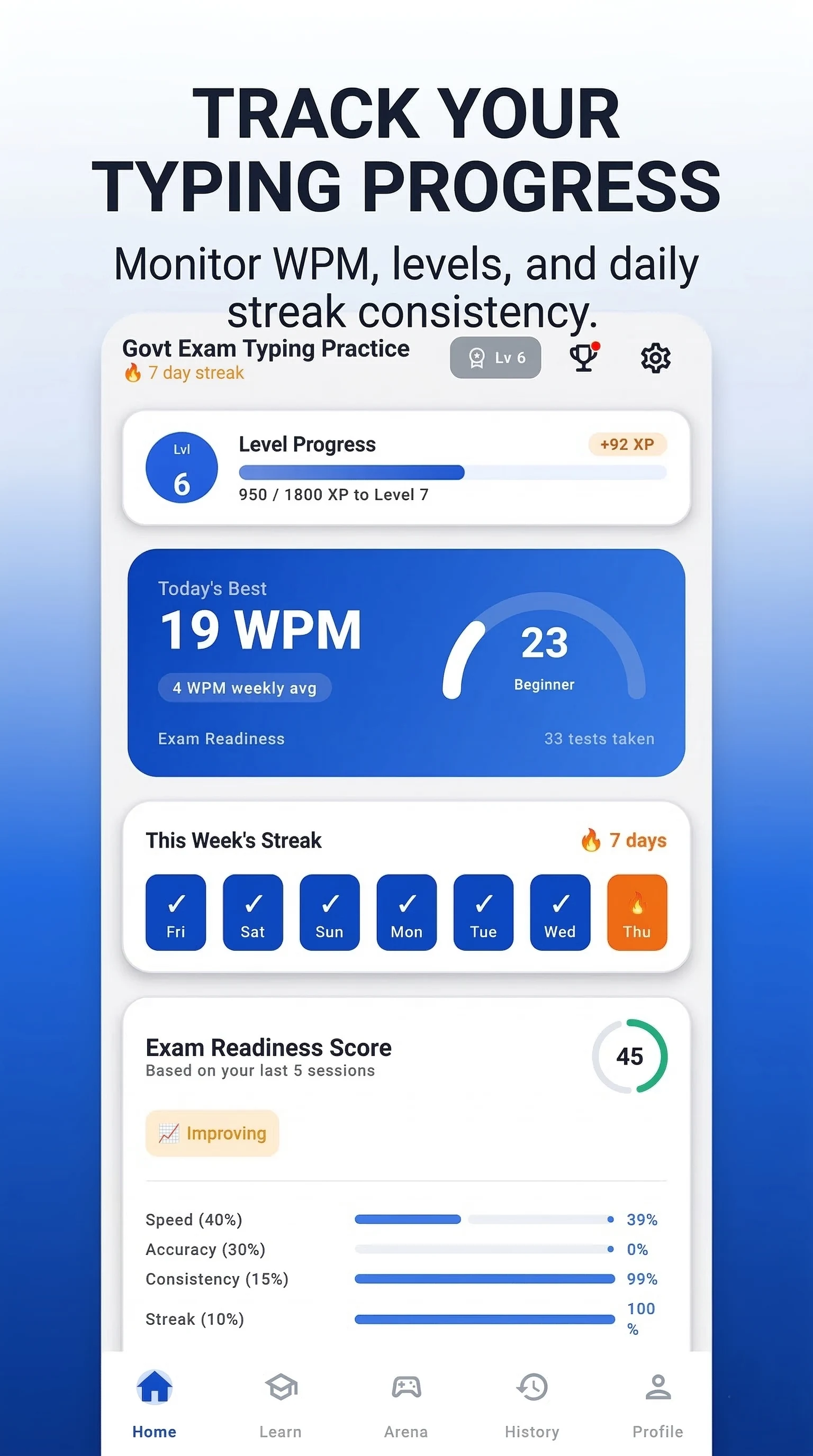 Typing Practice screenshot